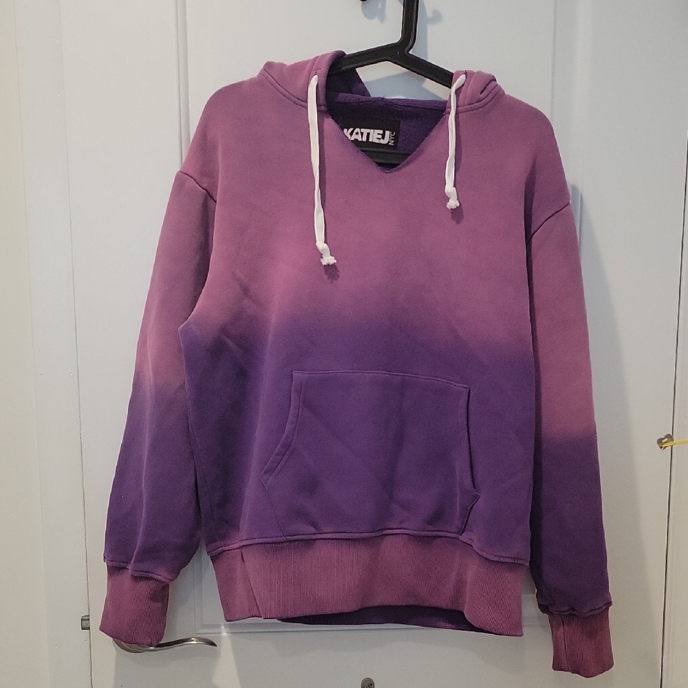 KatieJNYC Junior's Purple Ombre Hoodie Size XL